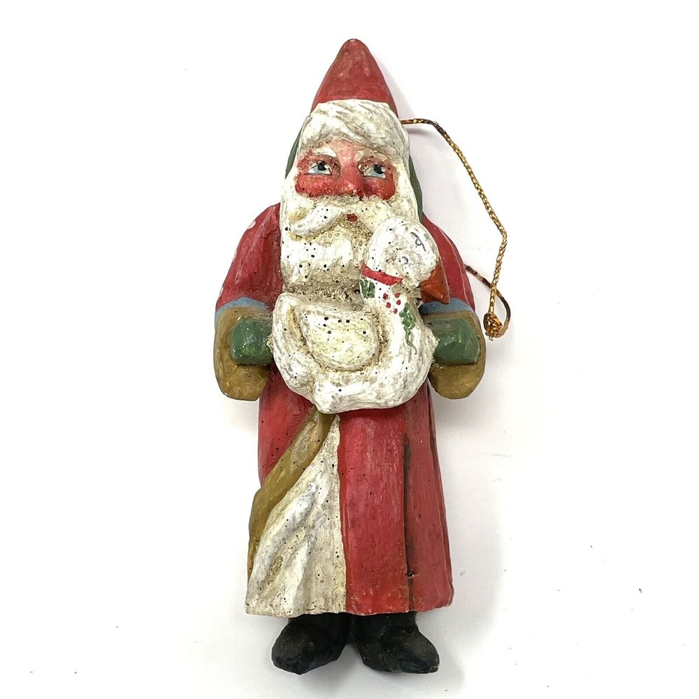 House Of Hatten Santa Goose Christmas Ornament Holiday Decor Old World Rustic
